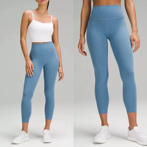 Lululemon Wunder Train High-Rise Tight 25" Inseam Utility Blue Size 6